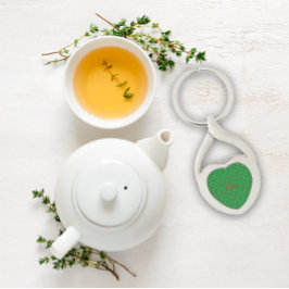 Llavero Flores silvestres nombre de patrón verde cadena de