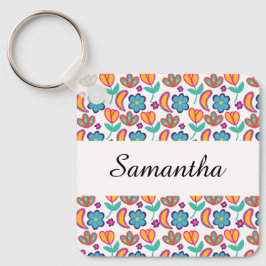 Llavero Flores únicas y coloridas