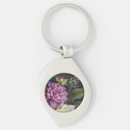 Llavero Flores Vintage Oscuras