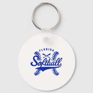 Llavero Florida Softll Vintage Hombres Niños Equipo Retro