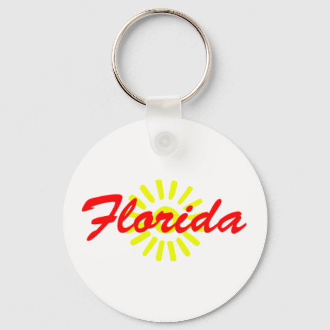 Llavero Florida Sunshine State Souvenir Style Florida (Anverso)