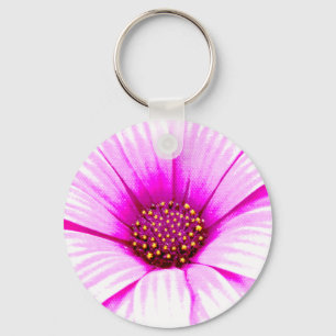 Llavero florido rosado