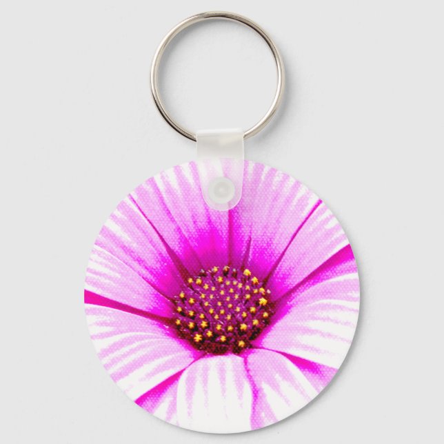 Llavero florido rosado (Anverso)