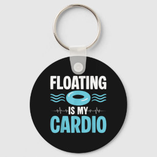 Llavero Flotar es mi cardio ol Humor de Fitness