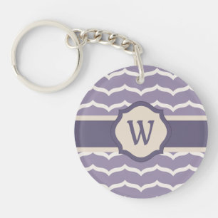 Llavero Flouried Zigzag Acrylic Keychain