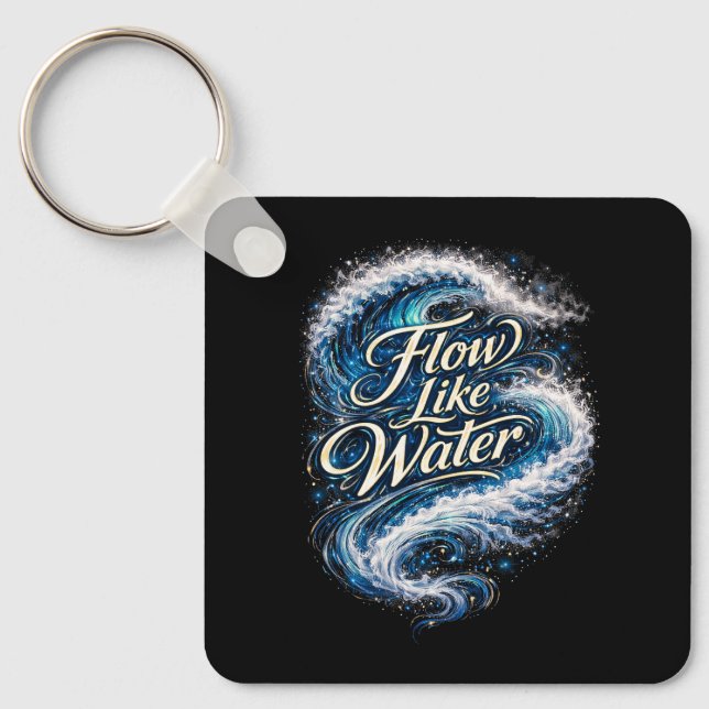 Llavero Flow Like Water (Anverso)