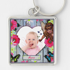 Llavero Flower Fairy: Regalo de foto de recién nacido