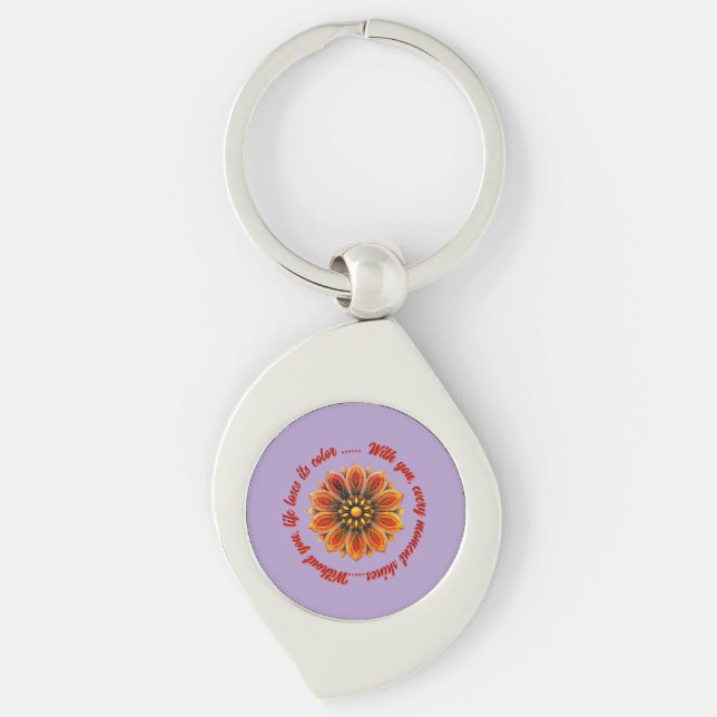 LLAVERO FLOWER GIFT MOM DAUGHTER SISTER TEACHER FRIEND (Anverso)