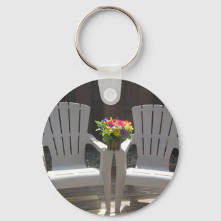 Llavero Flowers and Adirondack Chairs