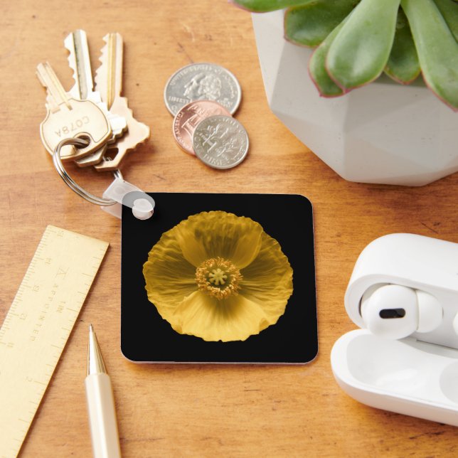 Llavero Flowers | Yellow Poppy (Escritorio )