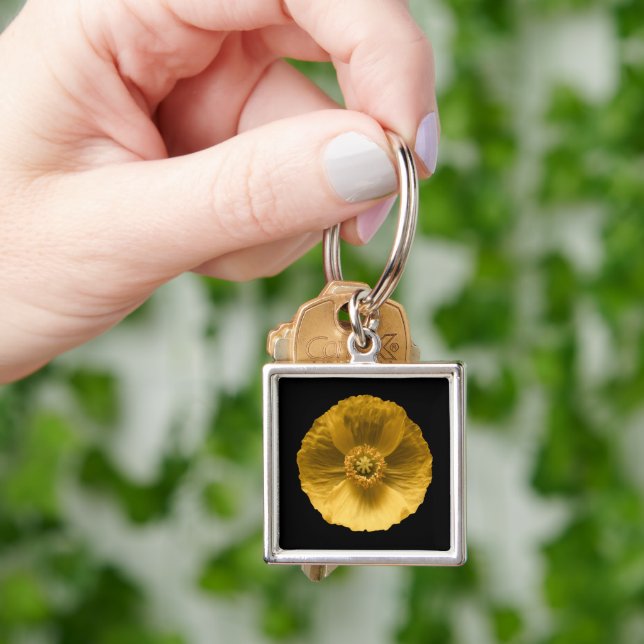 Llavero Flowers | Yellow Poppy (Mano)