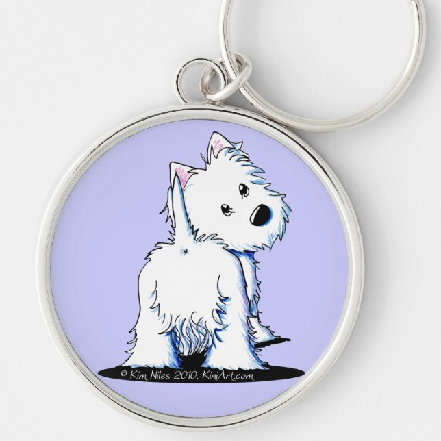 Llavero Fluffy Butt Westie (Frente)