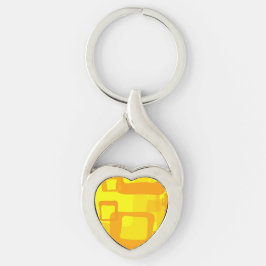 Llavero Flujo Vibrante de Sol – Formas de Arte Abstracto M