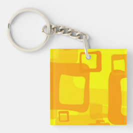 Llavero Flujo Vibrante de Sol – Formas Modernas de Arte Ab