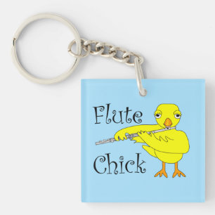 Llavero Flute Chick Text