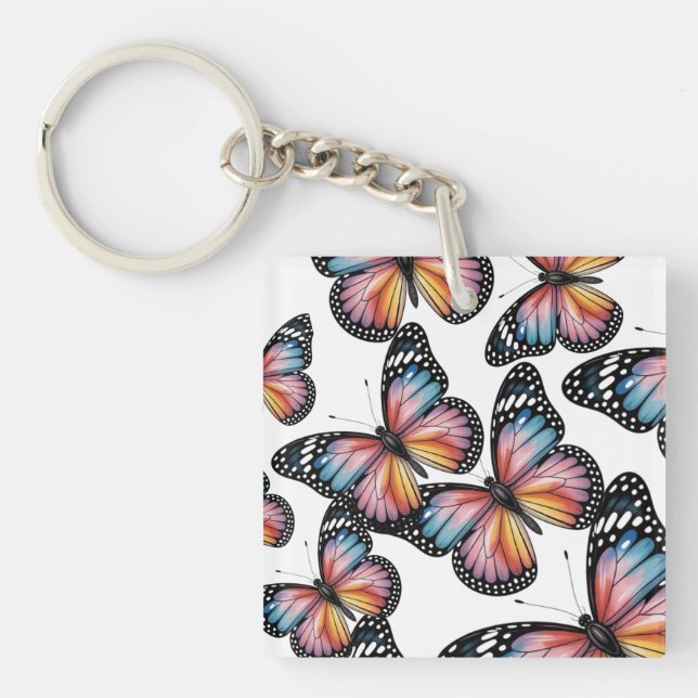 Llavero Fluttering Butterflies Pattern (Frente)