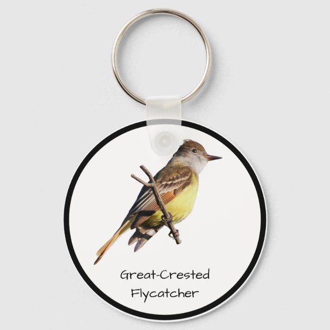 Llavero Flycatcher de Gran Creste (Anverso)