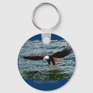 Llavero Flying Bald Eagle Fishing Wildlife keychain