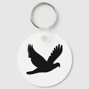 Llavero Flying Dove Silhouette