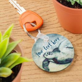Llavero Flying Green Sea Turtle | Keychain