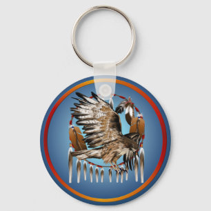 Llavero Flying Hawk Dreamcatcher Keychain