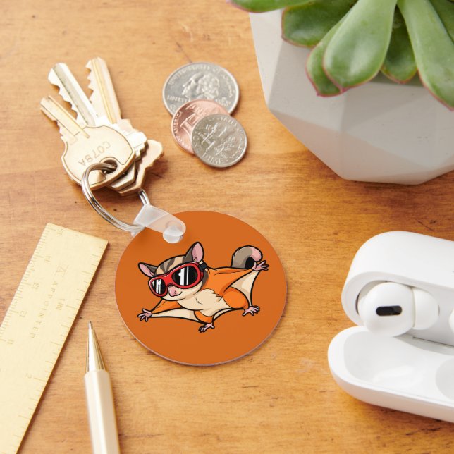 Llavero Flying Sugar Glider With Red Goggles (Escritorio )