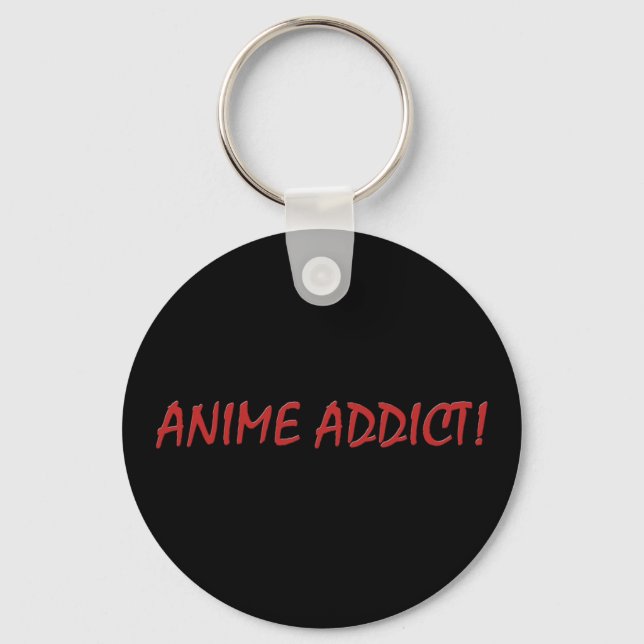 Llavero Fob Anime Addict Chiste Keychain (Anverso)