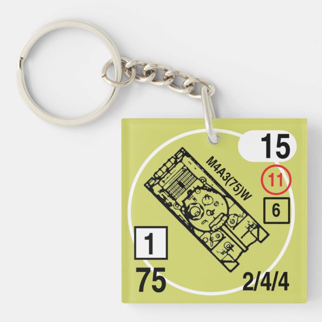 Llavero Fob ASL M4A3(75)W de la cadena de llaves (Frente)