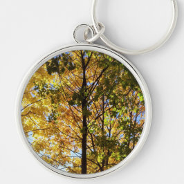 Llavero Foliage amarillo y verde otoño