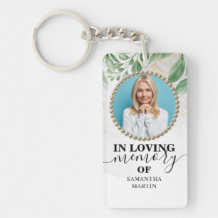 Llavero Foliage Modern Memorial Gift Keychain