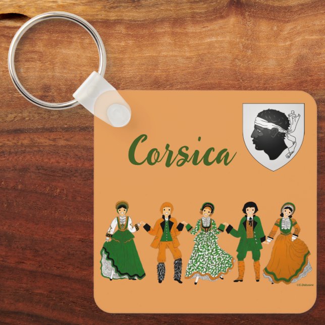 Llavero Folklore de CORSE (Anverso)