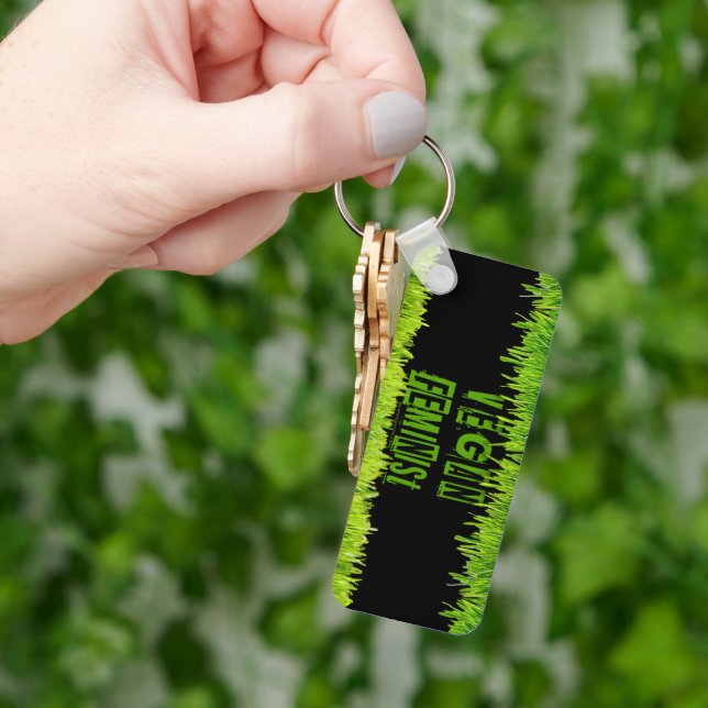 Llavero Folleto de la hierba feminista de SlipperyJoe (Mano)