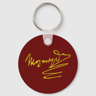 Llavero FOMENTO A MOZART Gold Signature De Compositor Red
