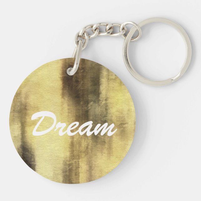 Llavero fondo abstracto de la acuarela del arte en el (Atrás)