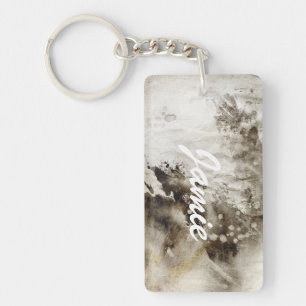 Llavero Fondo abstracto de la acuarela en el papel del
