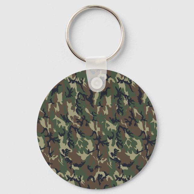 Llavero Fondo de Camuflaje Forestal Militar (Anverso)
