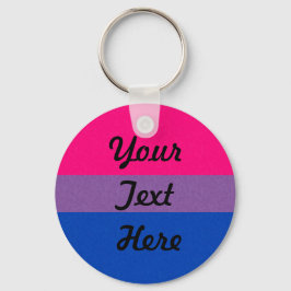 Llavero Fondo de color de la bandera del orgullo bisexual