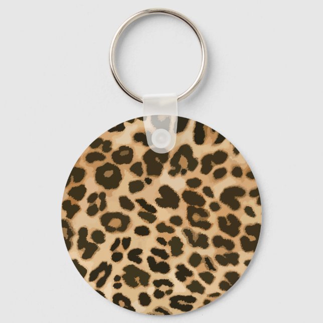 Llavero Fondo de impresión de leopardo (Anverso)