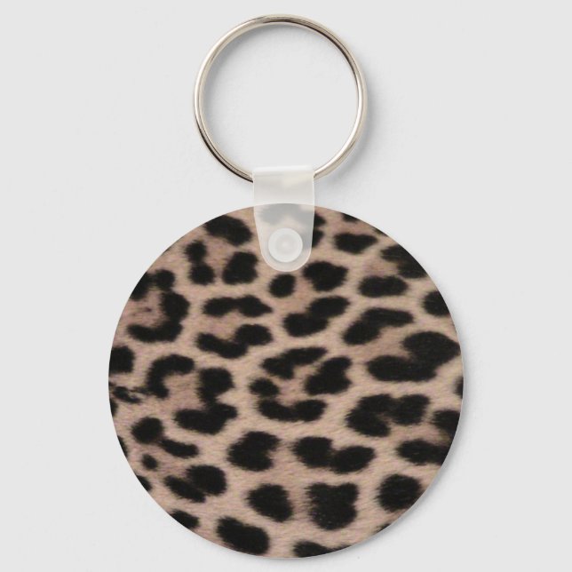 Llavero Fondo de piel leopardo (Anverso)