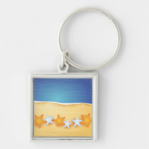 Llavero Fondo de playa, cadena de claves