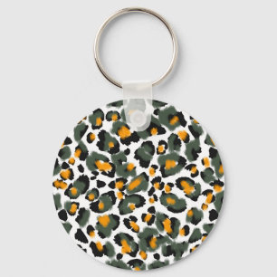 Llavero Fondo de textura de impresión de leopardo