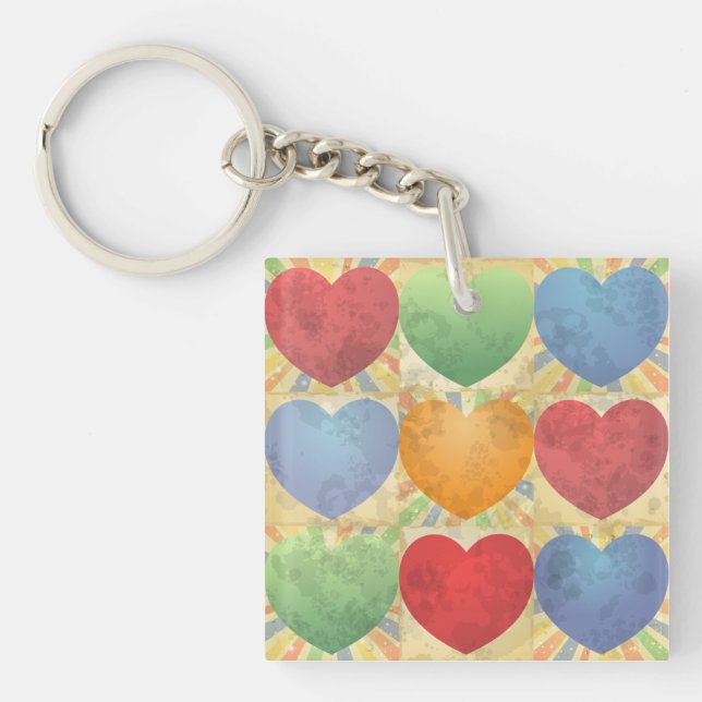 Llavero Fondo del corazón (Frente)
