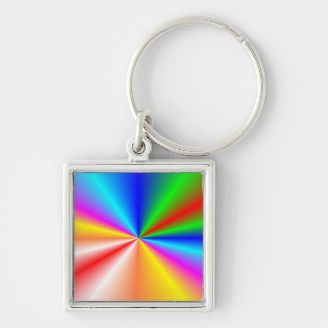 Llavero Fondo del "resplandor solar" del arco iris (Frente)