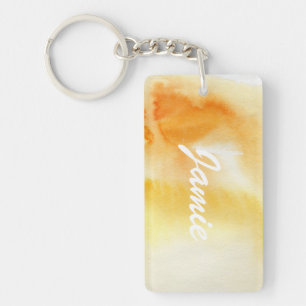 Llavero Fondo pintado a mano 5 de la acuarela abstracta