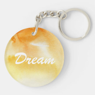 Llavero Fondo pintado a mano 5 de la acuarela abstracta