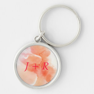Llavero Fondo pintado a mano de la acuarela abstracta