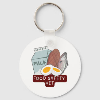 Llavero Food Safety Vet–Veterinary Food Inspection Design