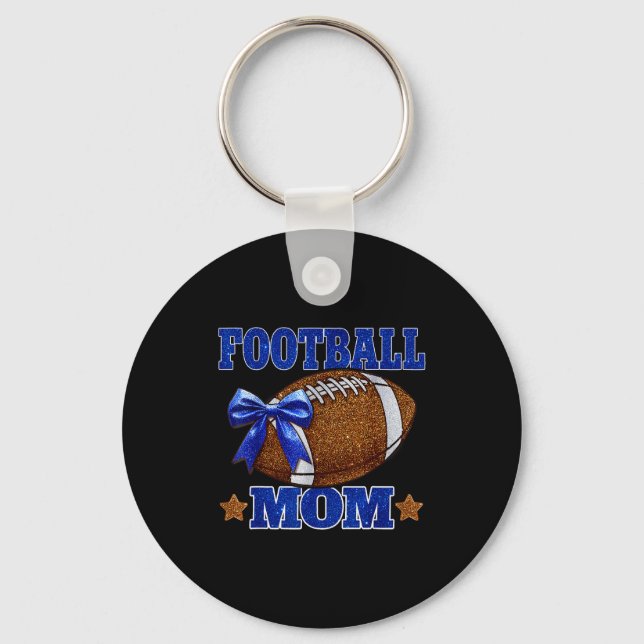 Llavero Footbal Mom Football Mama Game Day Football Season (Anverso)
