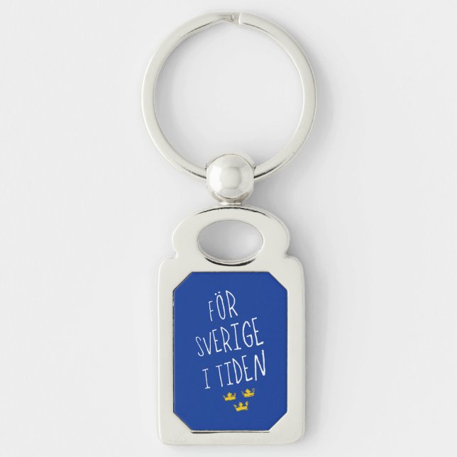 Llavero För Sverige i Tiden Keyring, Suecia Motto (Anverso)