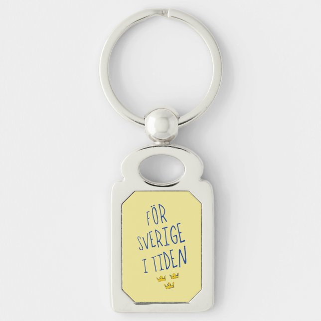 Llavero För Sverige i Tiden Keyring, Suecia Motto (Anverso)